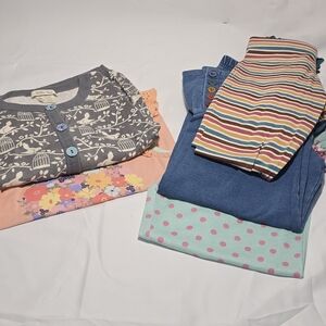 Matilda Jane Lot Of 5 Girl's Sz 8 Excellent EUC Cardigan Tank Top Leggings + B2